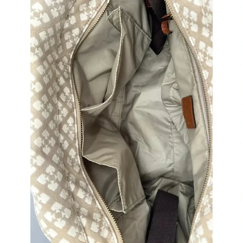 KATE SPADE Beige Classic Stevie Bag Tote Purse - Diaper Baby Shoulder Bag - Picture 3 of 16